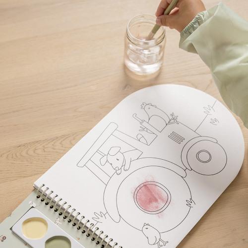 Livro de Pintar C/ Aguarelas - Little Farm