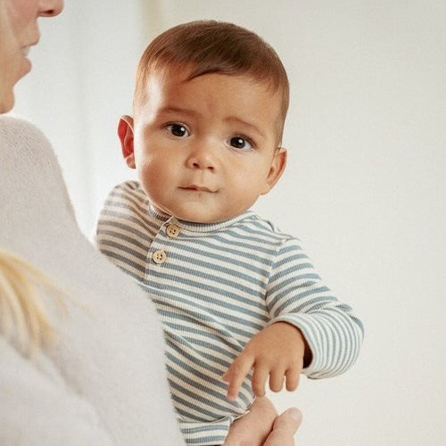 Camisola Manga Comprida - Blue Forest Friends - Stripe