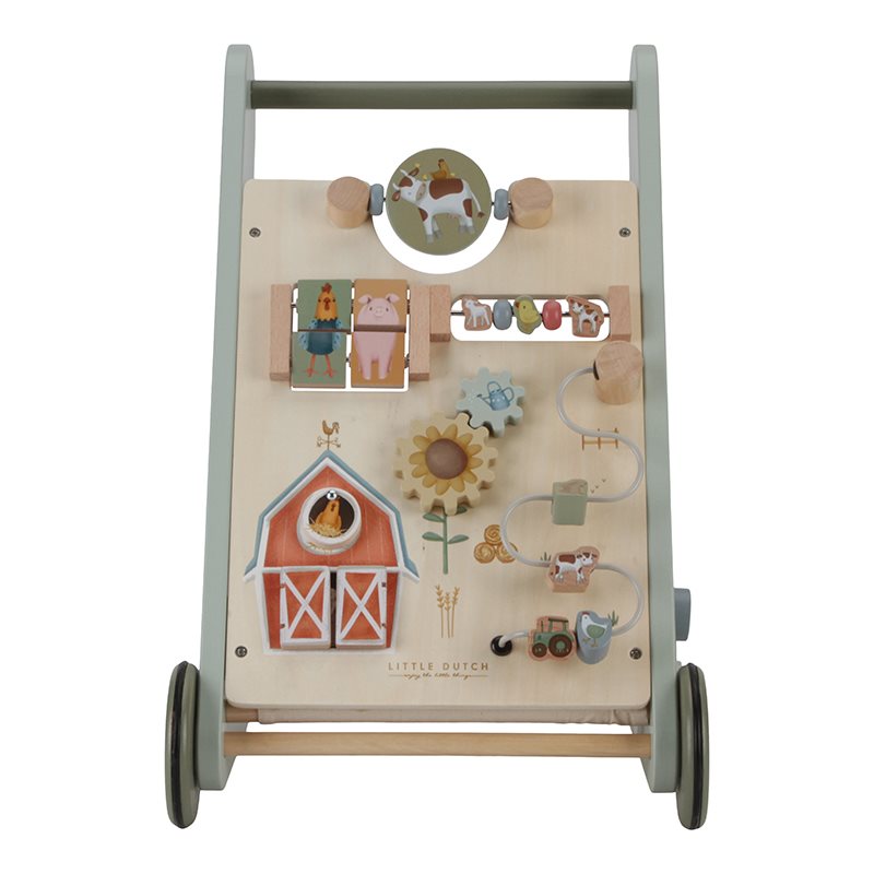 Carrinho de empurrar com Actividades - Little Farm