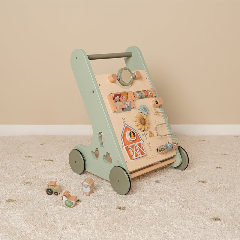 Carrinho de empurrar com Actividades - Little Farm