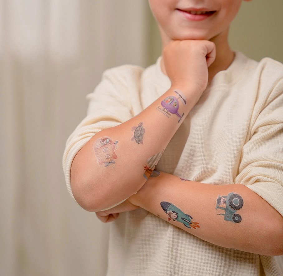 Tatuagens Temporárias - Jim & Friends | Little Dutch