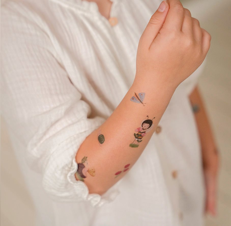 Tatuagens Temporárias - Rosa & Friends | Little Dutch