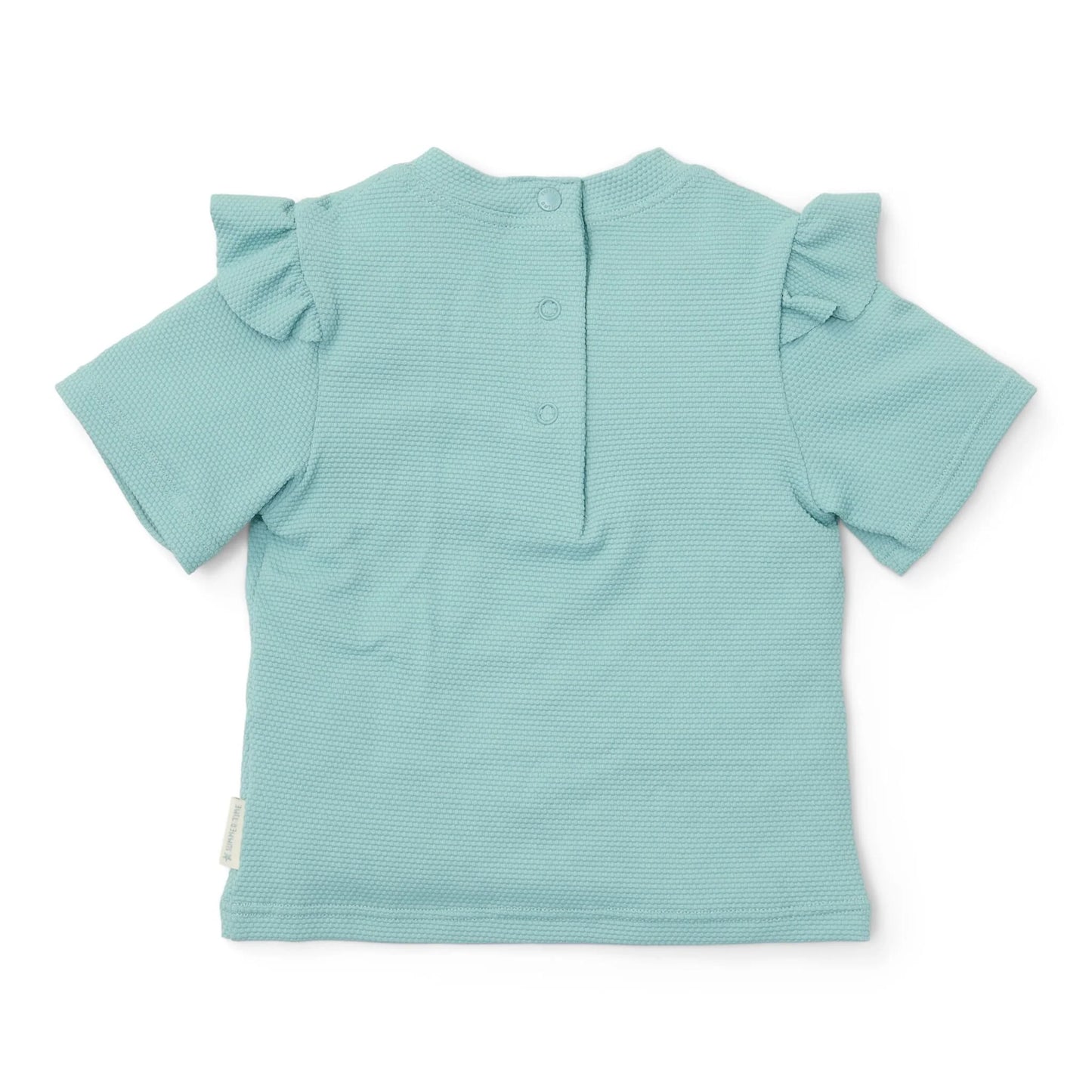 T-shirt Praia Manga Curta - Ocean Treasures Surf Blue | Little Dutch