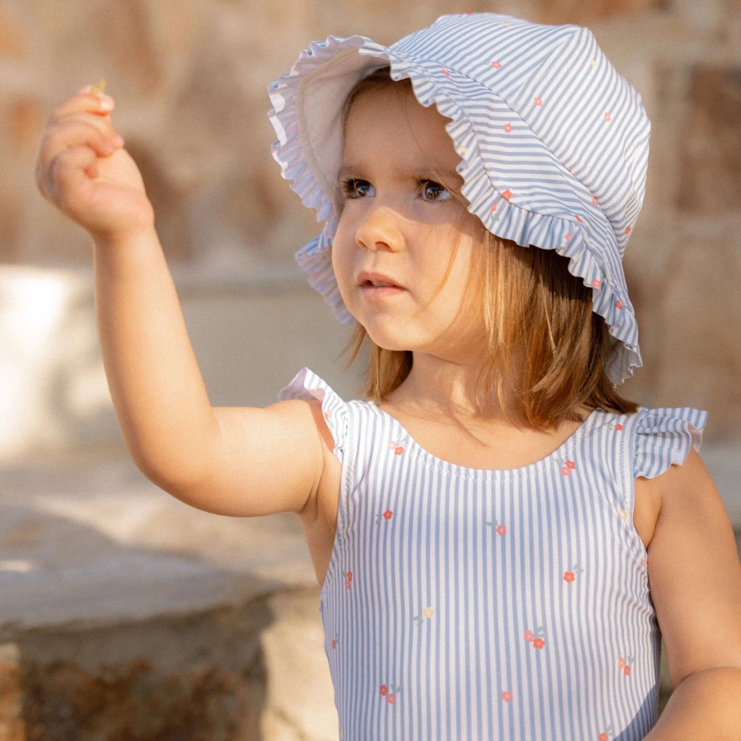 Fato de Banho - Sunny Flowers Blue | Little Dutch