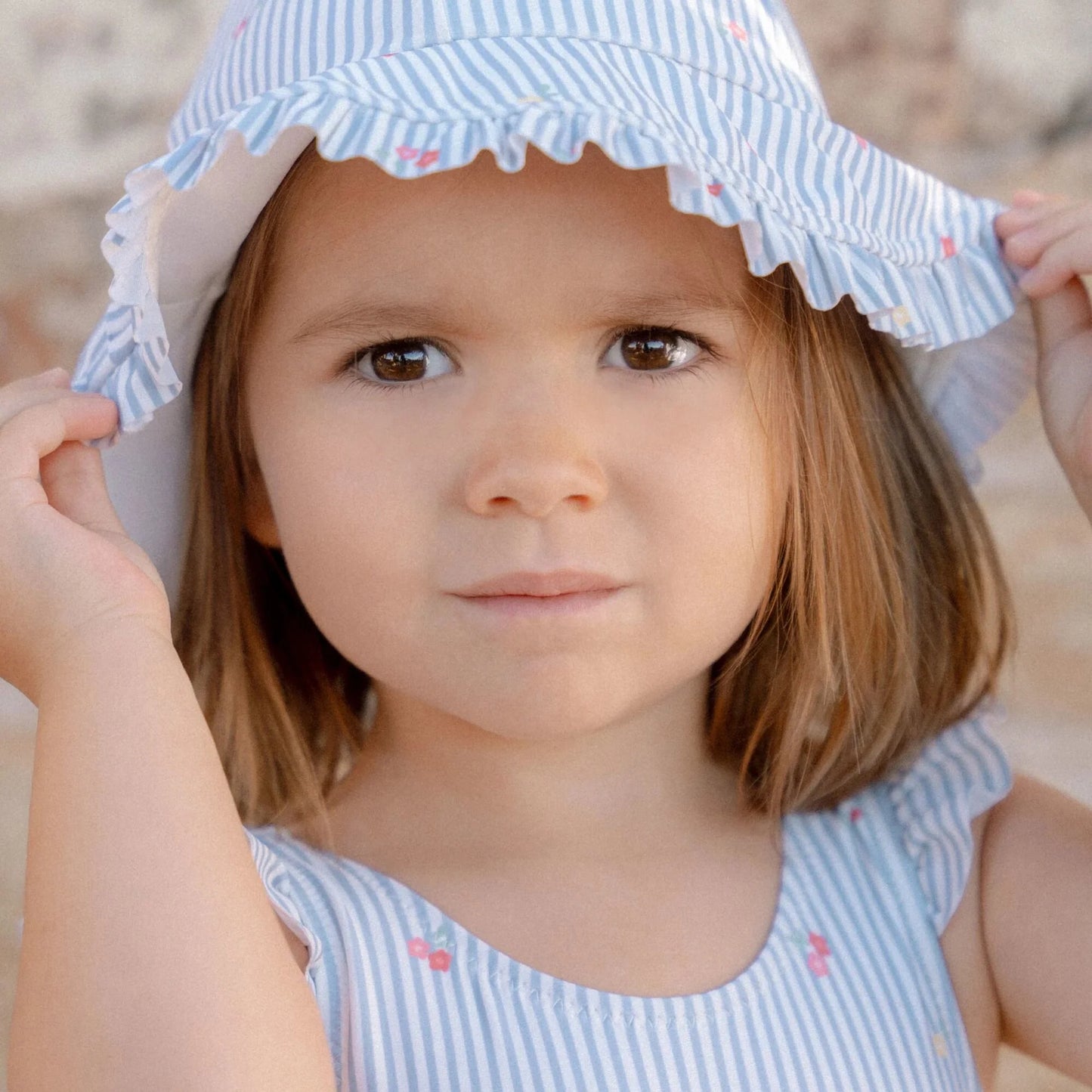 Fato de Banho - Sunny Flowers Blue | Little Dutch