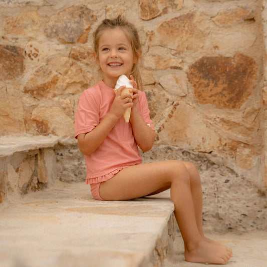 Cuecas-Fralda de Banho - Sunny Flowers Rouge | Little Dutch