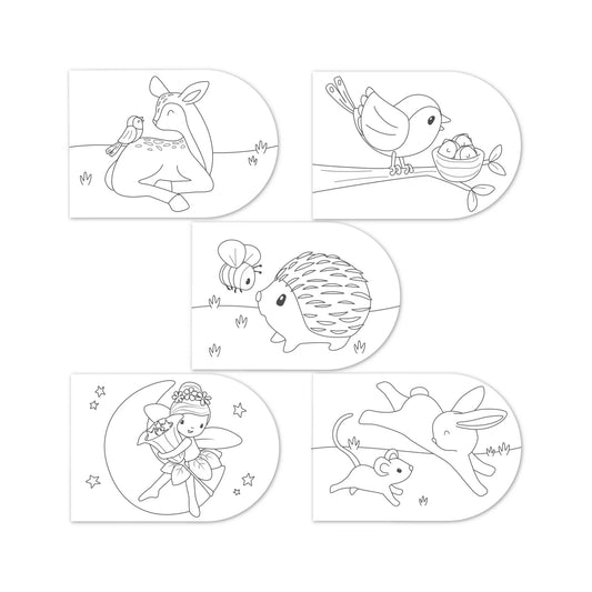 Livro de Pintar C/ Aguarelas - Fairy Garden