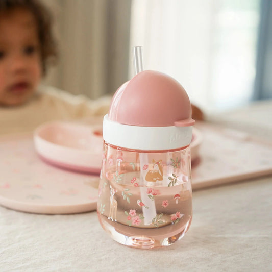 Copo com Palhinha 300 ml - Fairy Garden