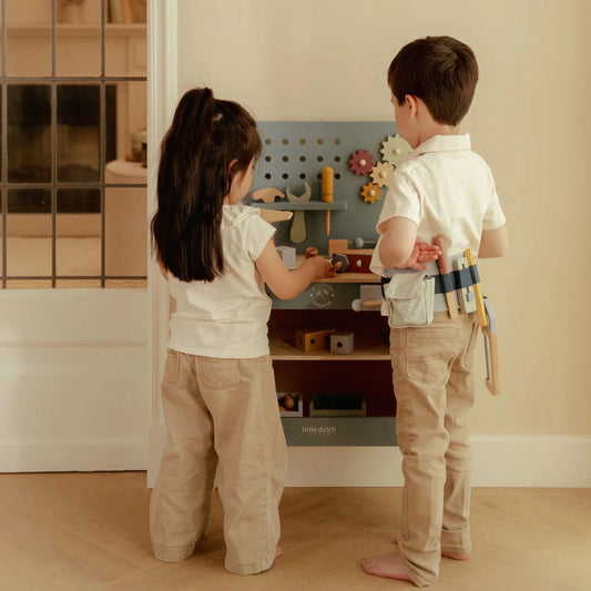 Bancada de ferramentas em madeira | Little Dutch