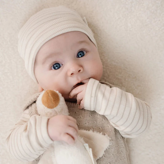 Gorro Soft Bege Stripe | Little Dutch