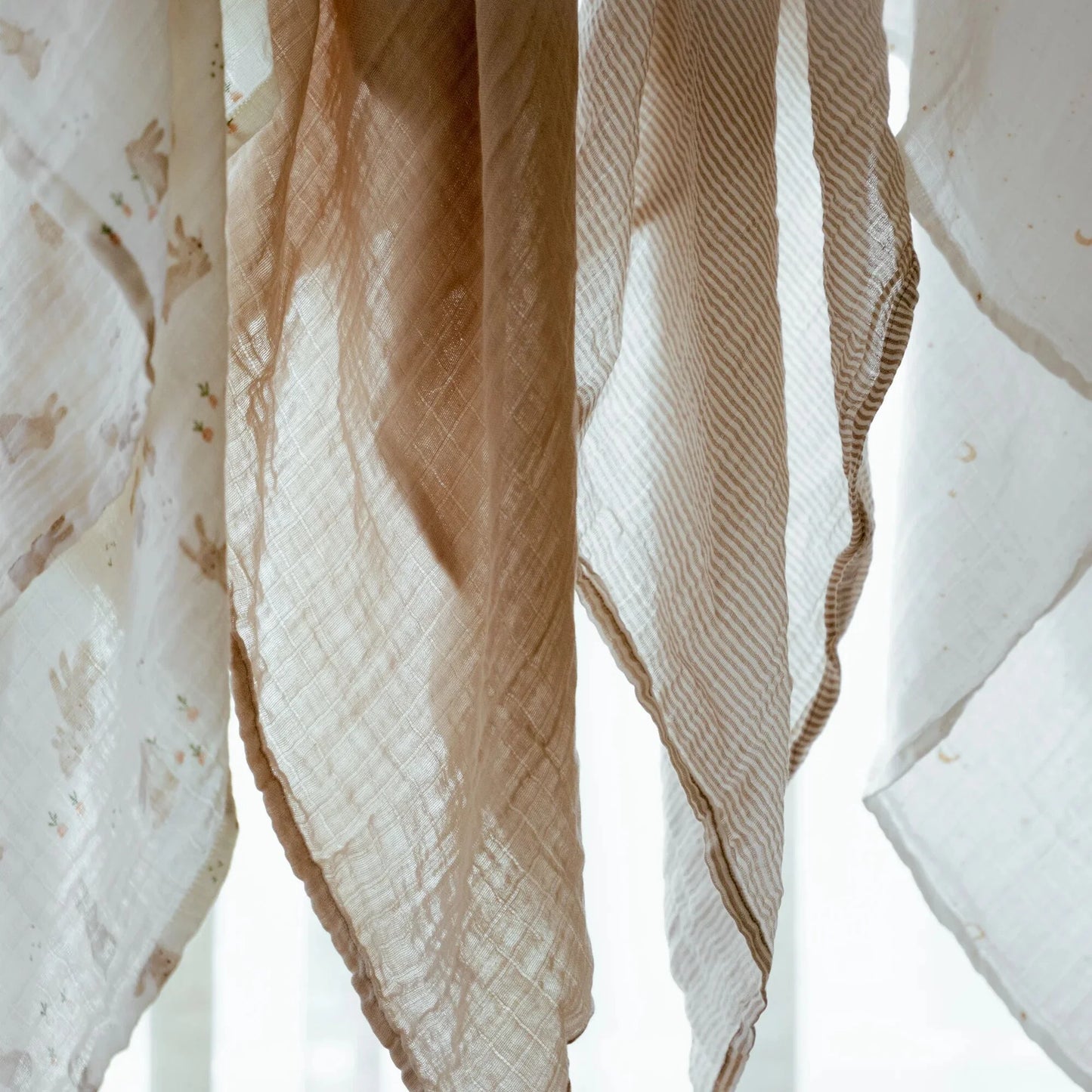 Musselina Pure Soft Bege 120x120 | Little Dutch