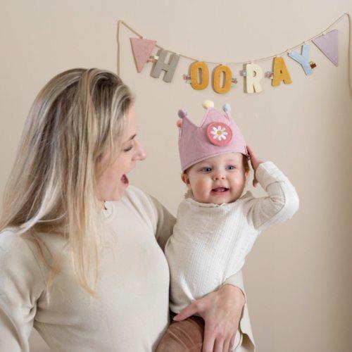 Coroa de Aniversário com Números - Pink | Little Dutch