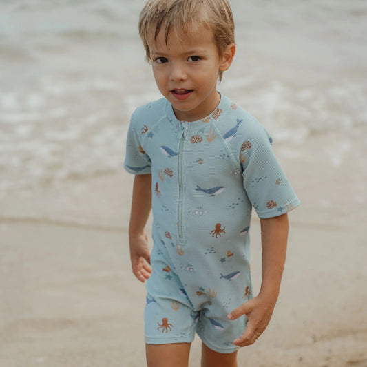 Fato de Banho Manga Curta - Ocean Friends | Little Dutch