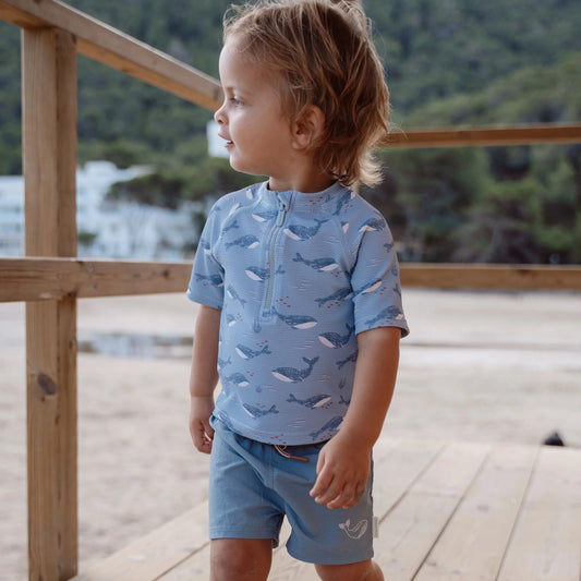 Calções de Praia Ocean Blue | Little Dutch.