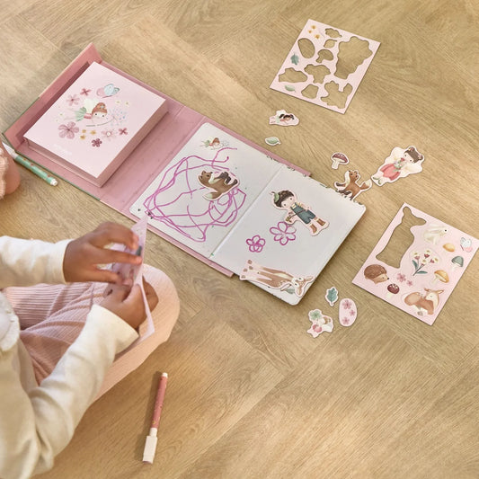 Livro de Actividades Magnético - Fairy Garden | Little Dutch
