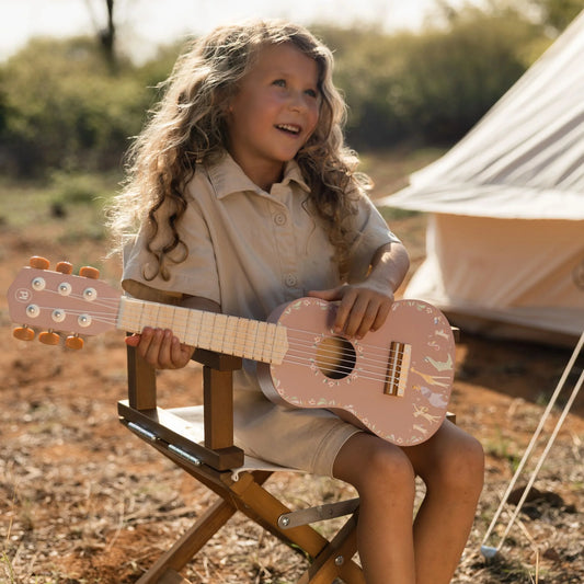 Guitarra de Madeira Rosa - Safari Friends | Little Dutch