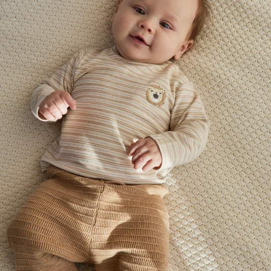 Calças Malha - Safari Friends | Knitted Soft Tan