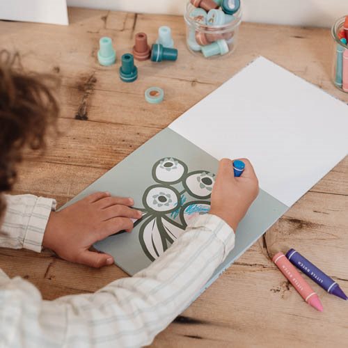 Livro de Colorir entre Linhas - Forest Friends | Little Dutch