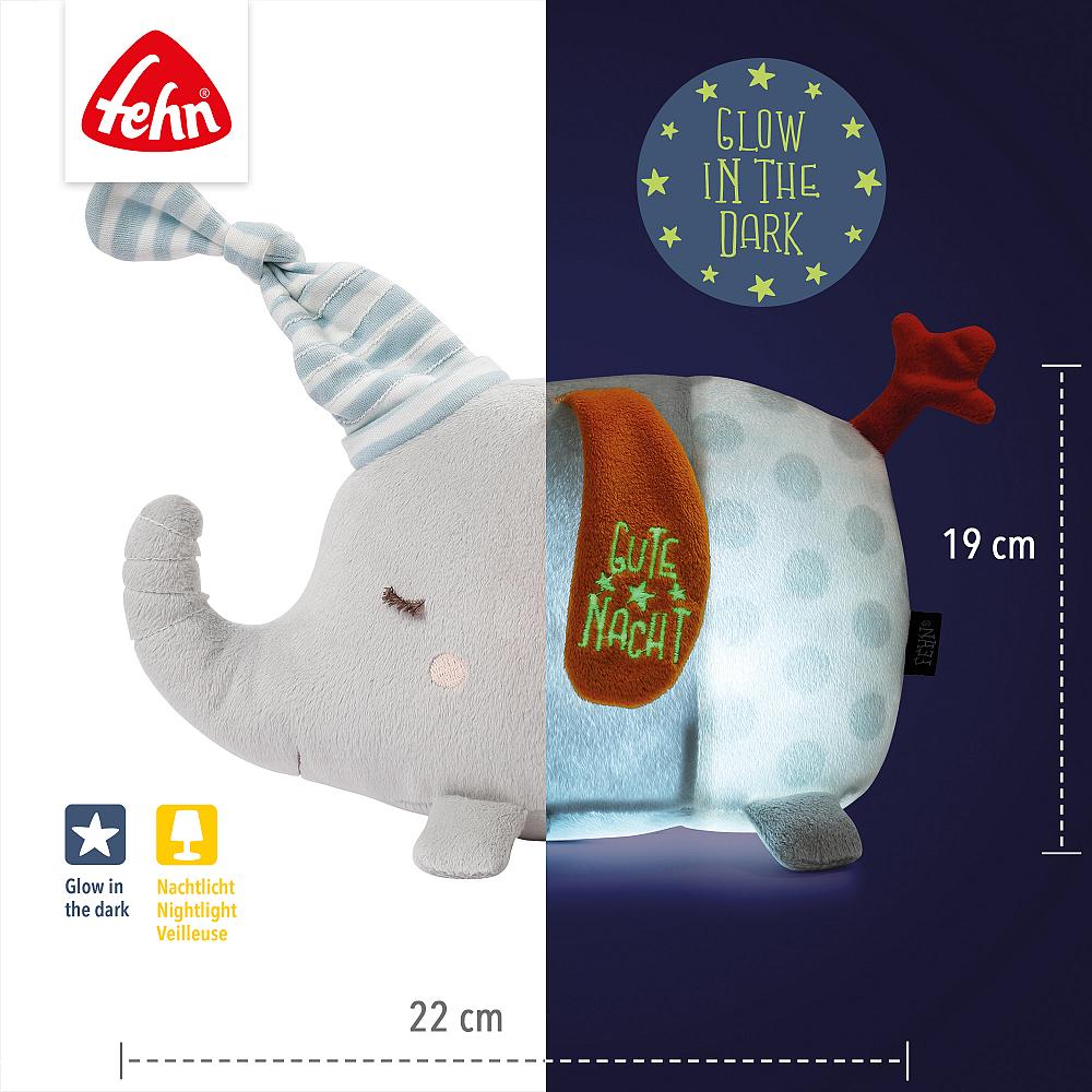 Peluche Luz de Presença - Elefante | Fehn