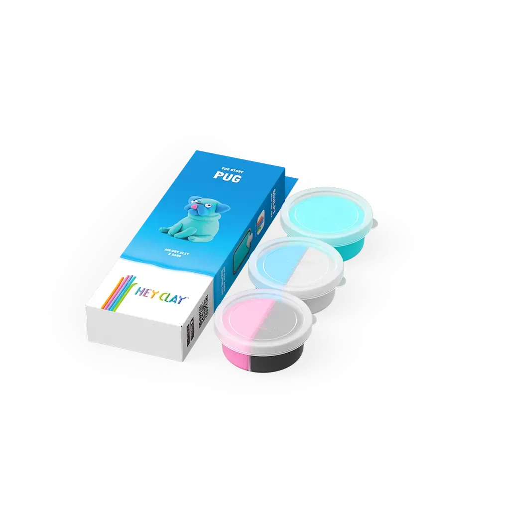 Massas de Modelar Dog Story - Pug | HEY CLAY