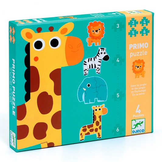 Puzzles Primo - Animais da Selva | Djeco