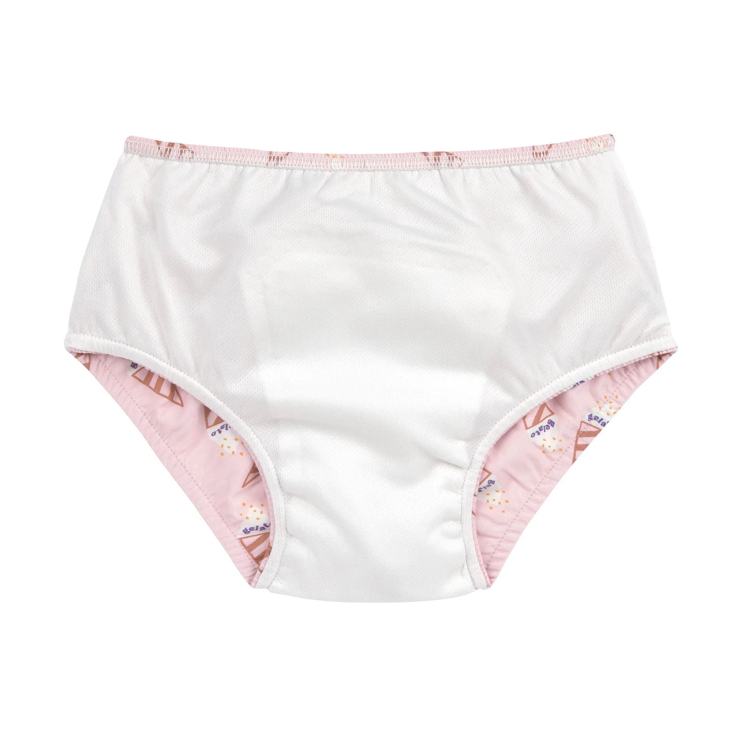Cueca-Fralda de Praia - Ice Cream Rosa Claro | Lässig