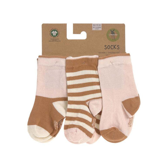 Pack 3 Pares Meias - Powder Pink/Caramel | Lässig