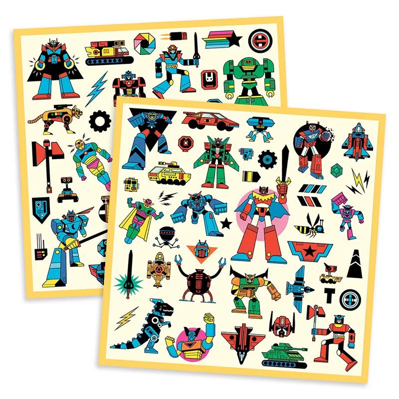 160 Autocolantes - Robots | Djeco