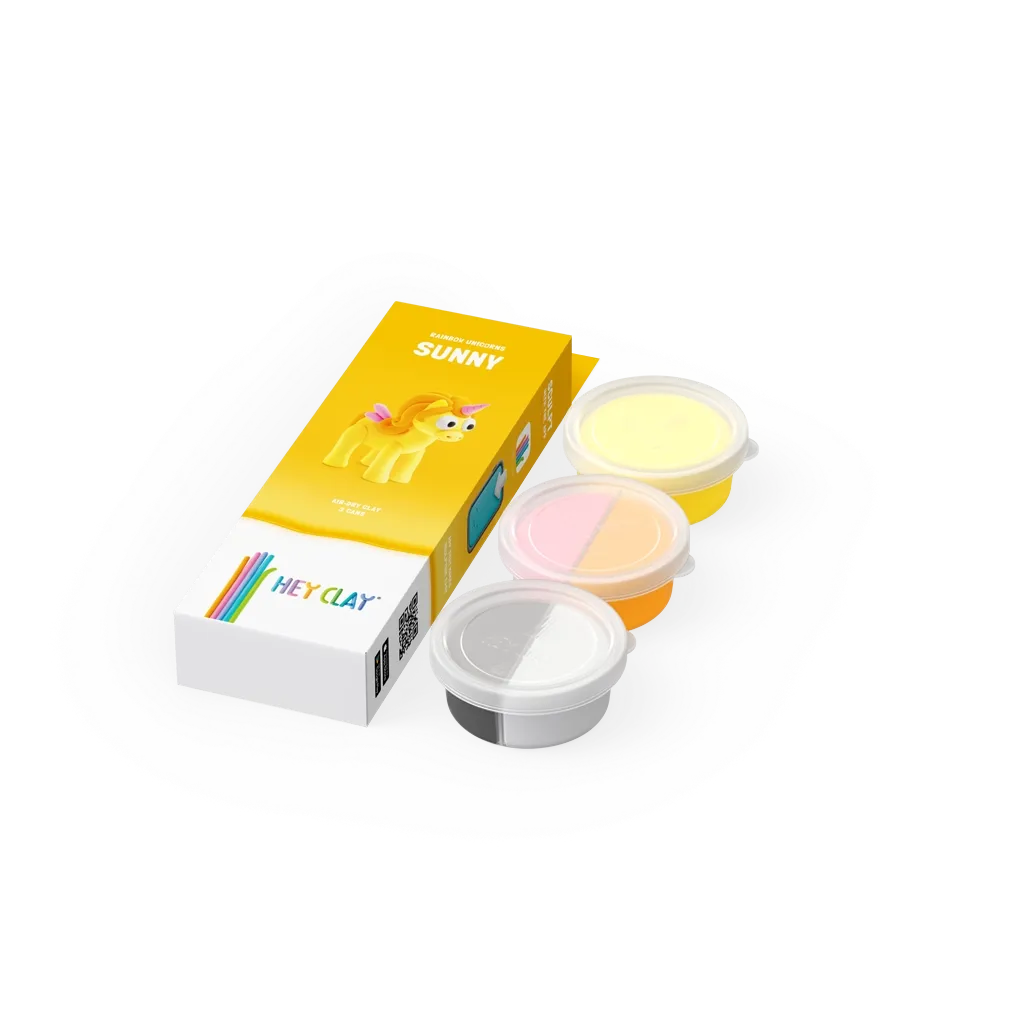 Massas de Modelar Rainbow Unicorns - Sunny | HEY CLAY