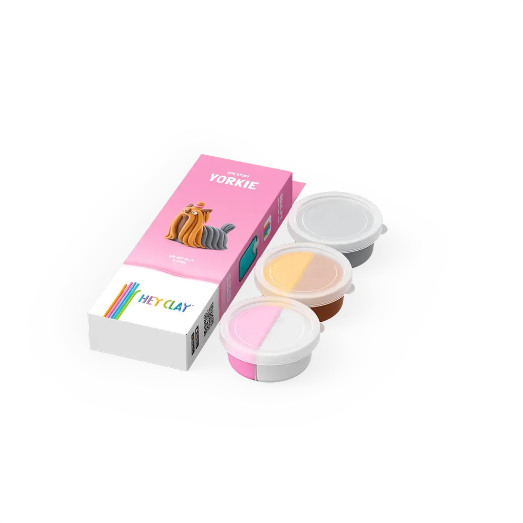 Massas de Modelar Dog Story - Yorkie | HEY CLAY