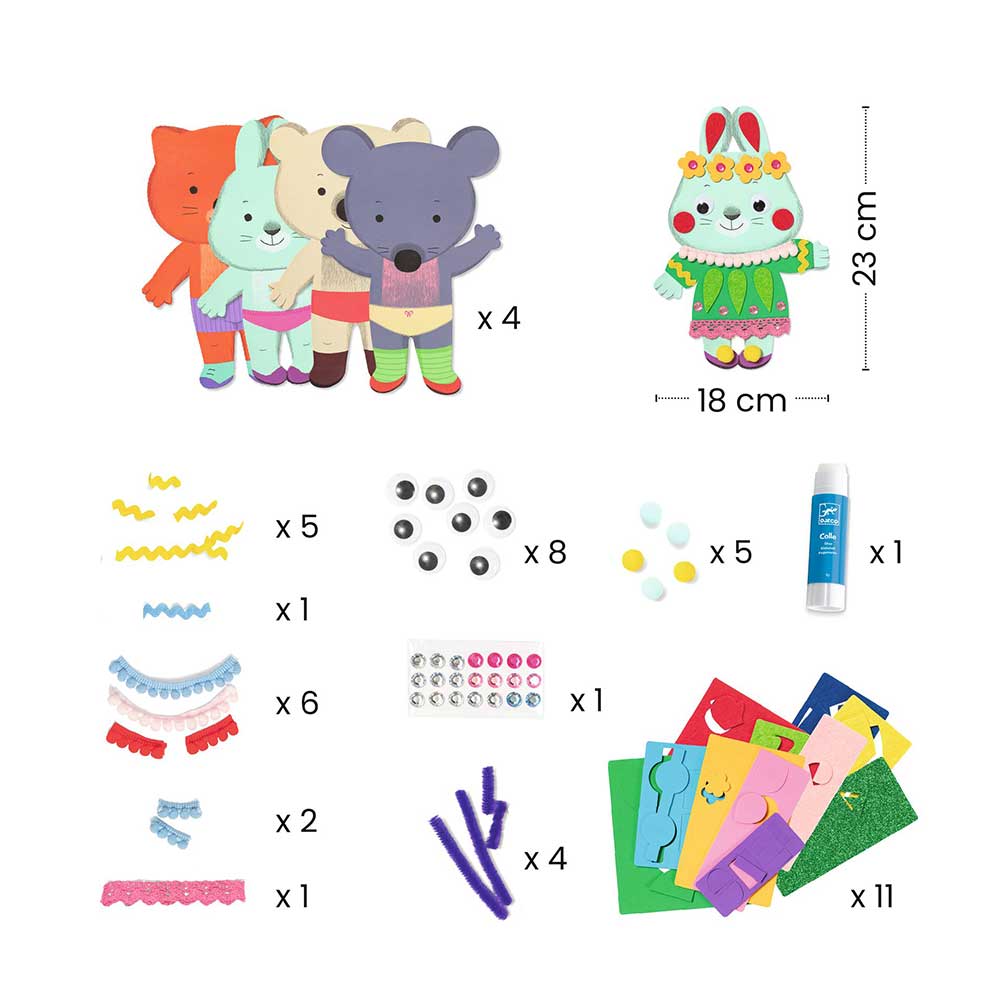 Atividade de Colagem - Little Sweethearts | Djeco