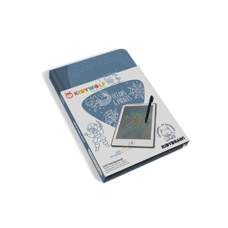 Tablet de Desenho C/ Ilustrações - Kidydraw Mini - Oceanos
