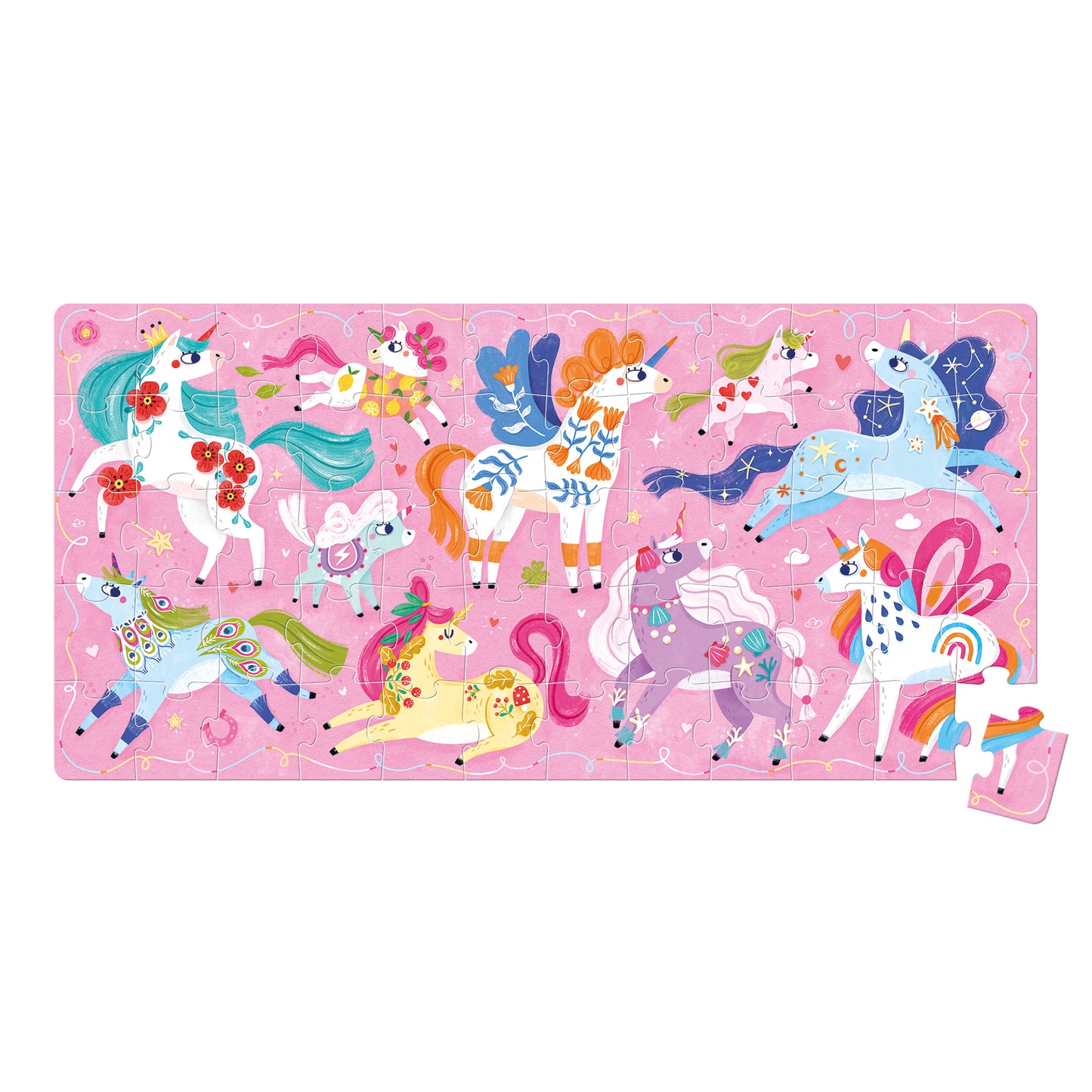Puzzle I Love Unicorns | Banana Panda
