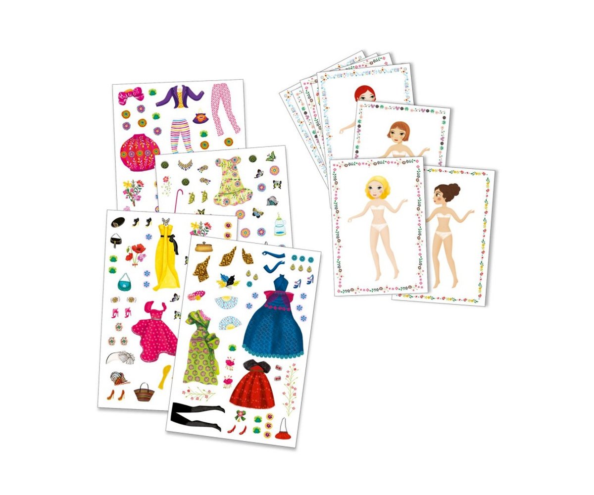 Tão na Onda da Moda! - Autocolantes Reposicionáveis | Djeco