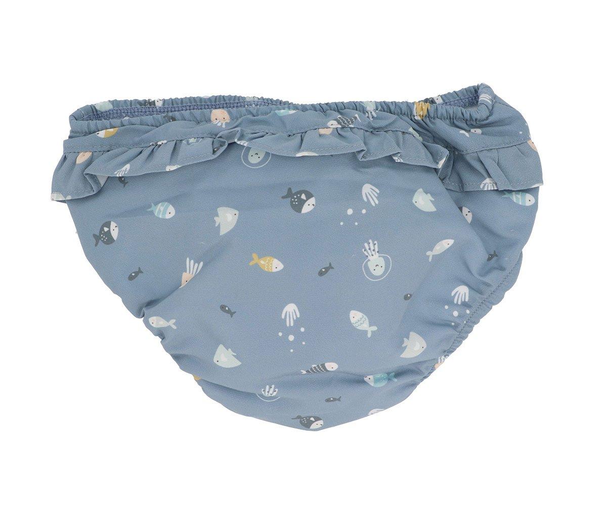 Cueca-Fralda Praia com Folhos - Fishes
