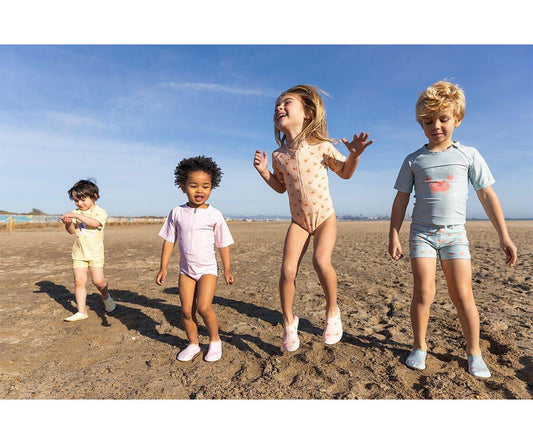 Fato de Banho Manga Curta - Crab Coral