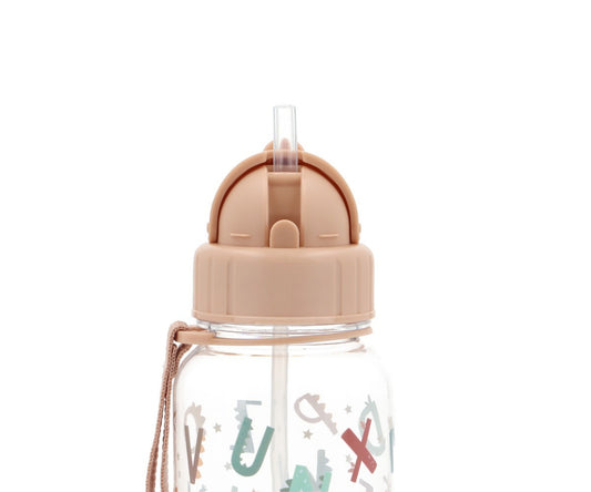 Garrafa com palhinha - Funny Letters