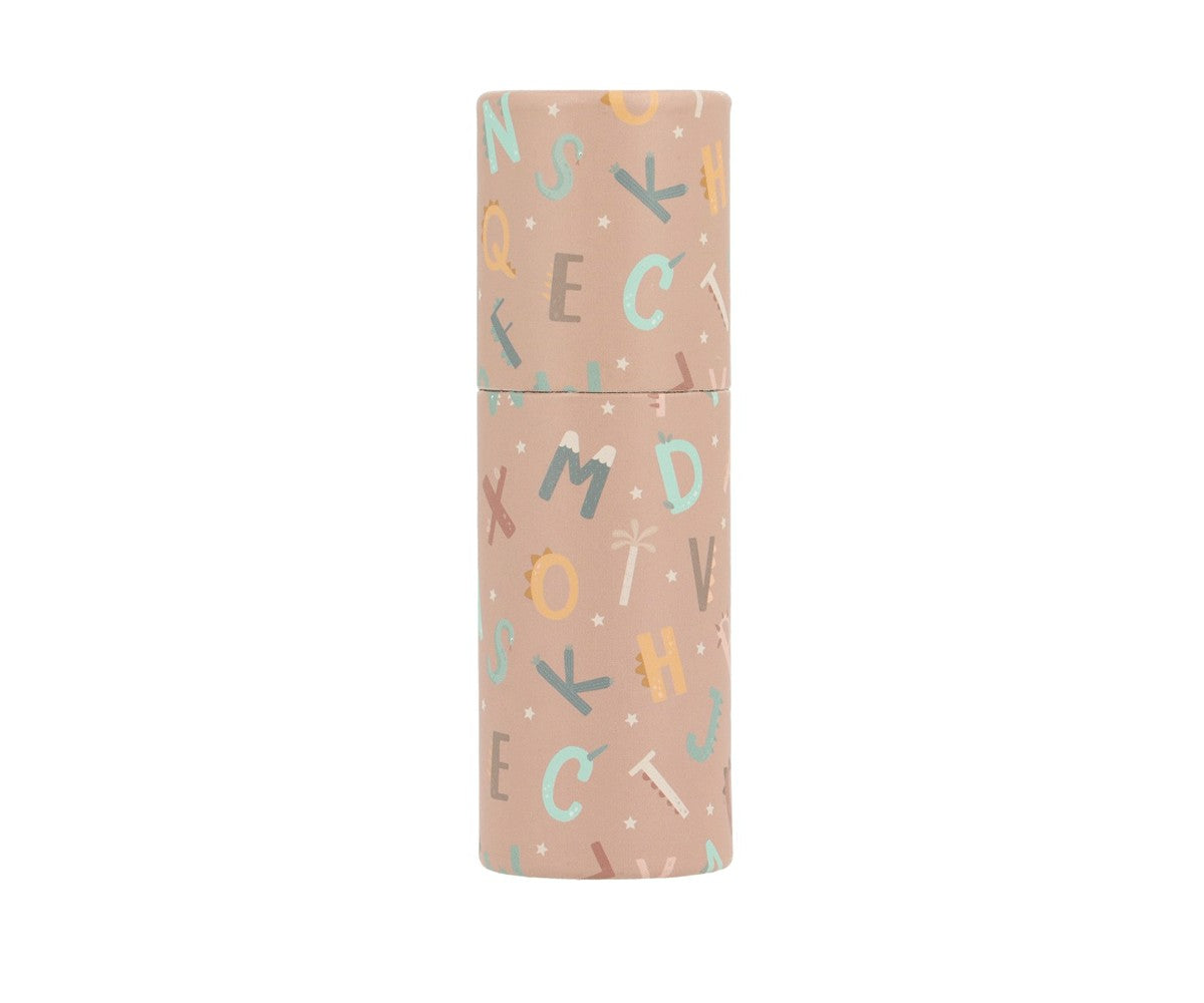 Tubo 12 lápis cor - Funny Letters