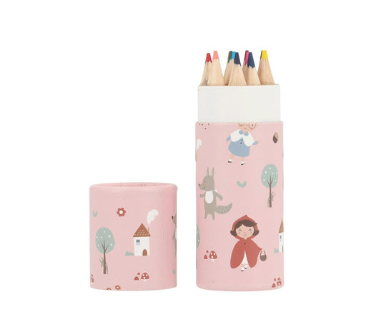 Tubo 12 lápis cor - Little Red