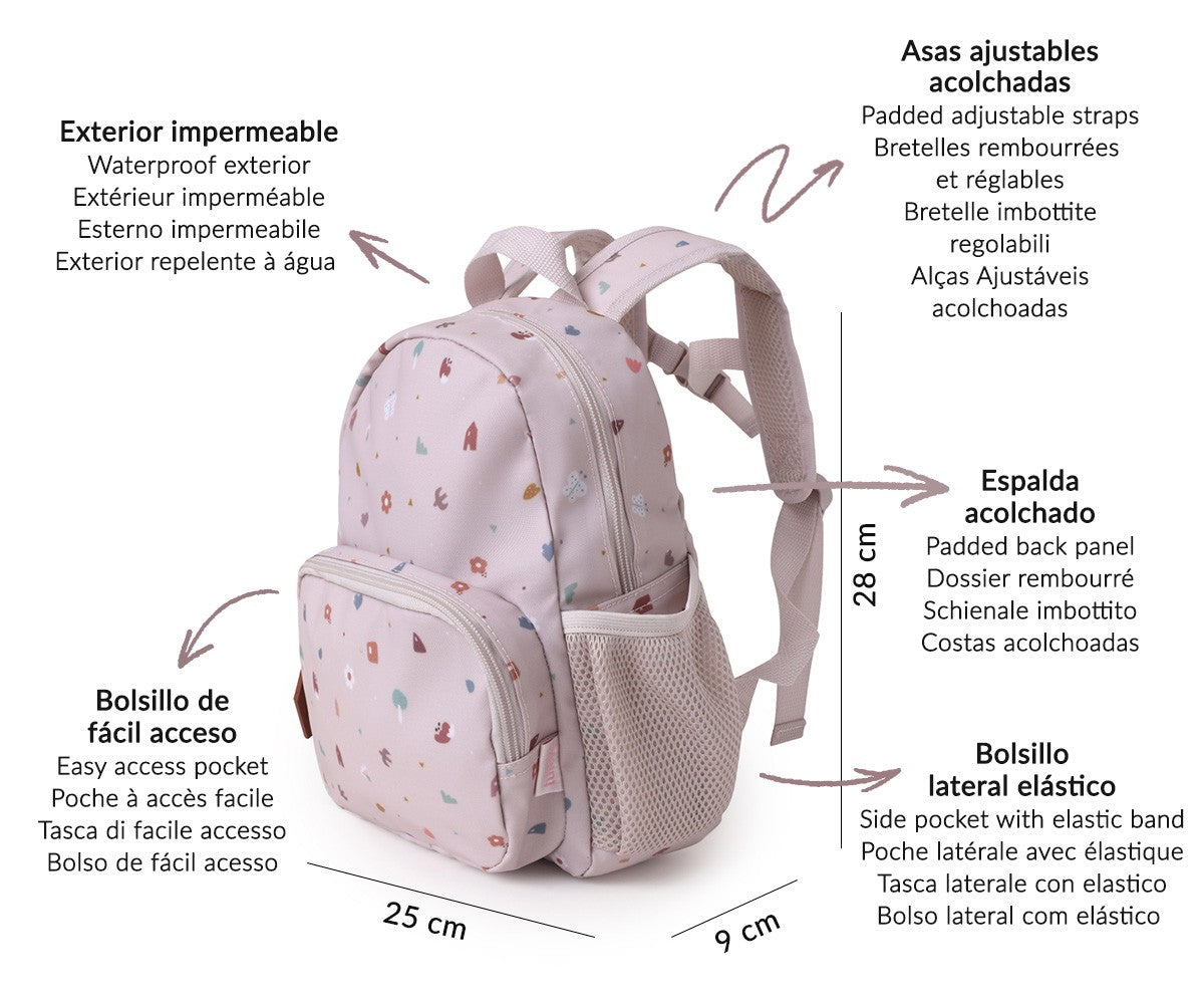 Mochila pré-escolar - Geometric Nature