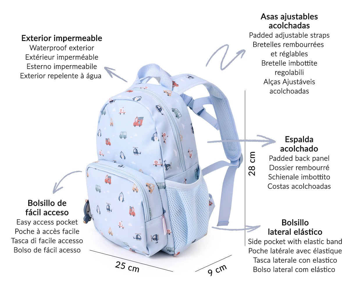 Mochila pré-escolar - City Cars