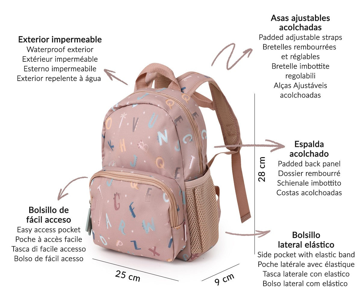 Mochila pré-escolar - Funny Letters