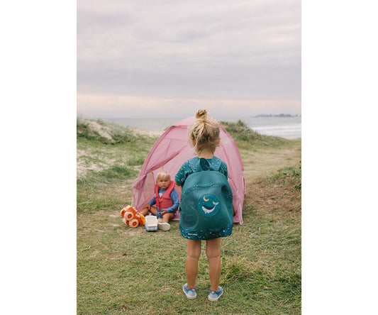 Mochila de Praia anti-areia - Whale Teal | Monnëka.