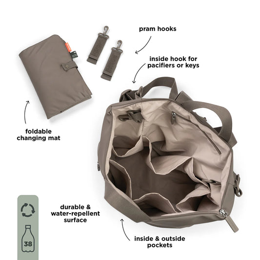 Mochila de Maternidade - Taupe | Done by Deer