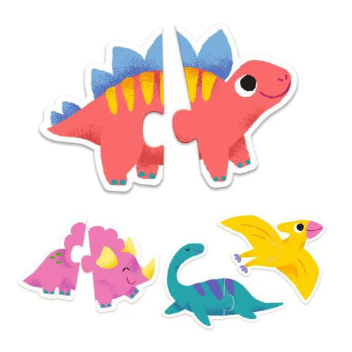 Puzzle Duo - Dinossauros | Djeco