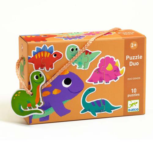 Puzzle Duo - Dinossauros | Djeco