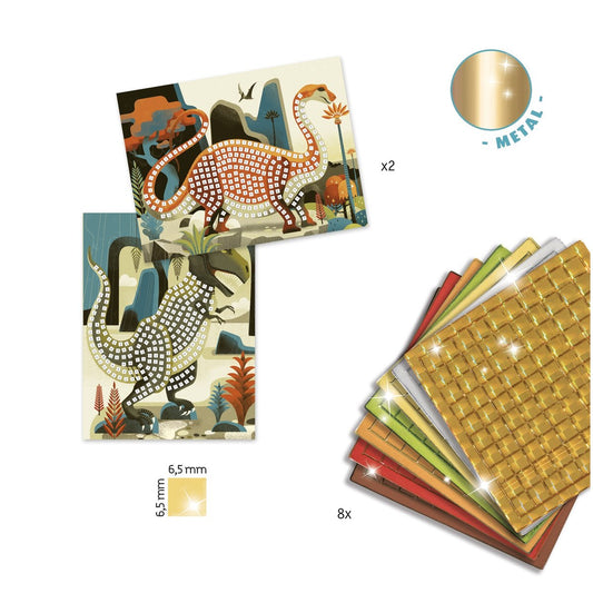 Jogo de Colagem em Mosaico - Dinossauros | Djeco