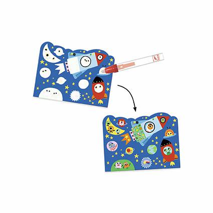 Colorir com Água - Escondidos no Céu - Djeco