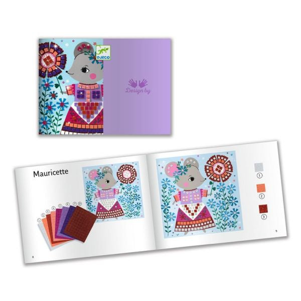 Jogo de Colagem em Mosaico - Bichinhos Adoráveis | Djeco