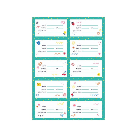 Etiquetas Escolares - Happy Colors | The Happy Gang